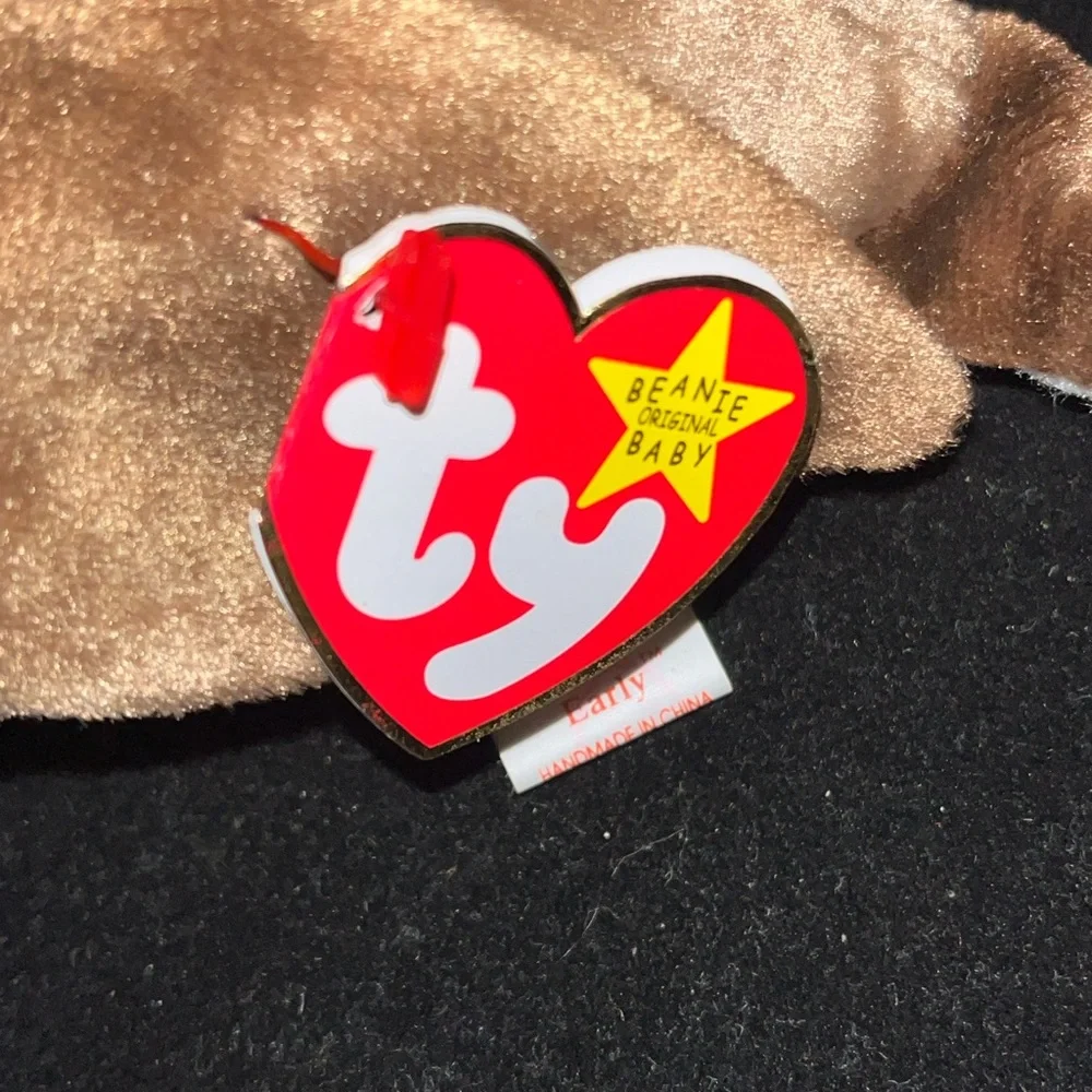 Ty “Early” Plush Bird Toy - Brown and Red